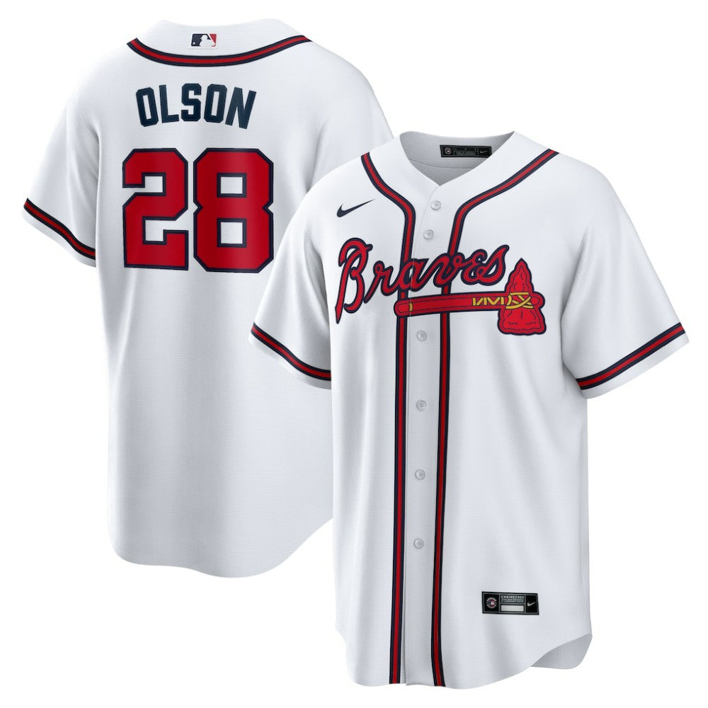 Matt Olson Atlanta Braves Home Replica Player Jersey White | Nike