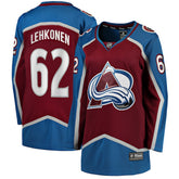 Artturi Lehkonen Colorado Avalanche Fanatics Women's Home Breakaway Player Jersey Burgundy
