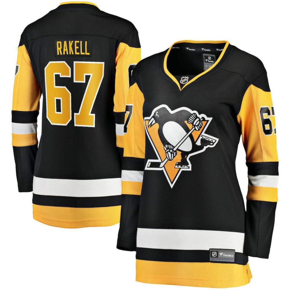 Rickard Rakell Pittsburgh Penguins Women's Fanatics Home Breakaway Player Jersey Black