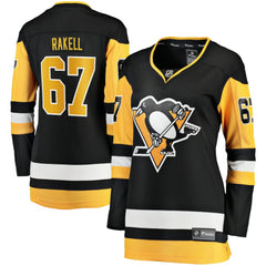 Rickard Rakell Pittsburgh Penguins Women's Fanatics Home Breakaway Player Jersey Black