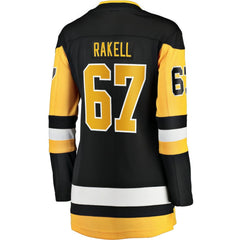Rickard Rakell Pittsburgh Penguins Women's Fanatics Home Breakaway Player Jersey Black