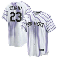 Kris Bryant Colorado Rockies Replica Player Jersey - White/Purple
