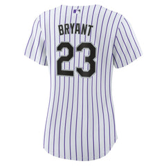 Kris Bryant Colorado Rockies Women's Replica Player Jersey White/Purple | Nike