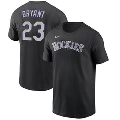 Kris Bryant Colorado Rockies Name & Number T-Shirt Black | Nike