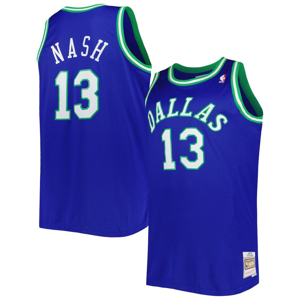 Steve Nash Dallas Mavericks Big & Tall Hardwood Classics 1998/99 Swingman Jersey sale - Blue