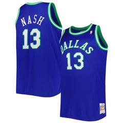 Steve Nash Dallas Mavericks Big & Tall Hardwood Classics 1998/99 Swingman Jersey sale - Blue