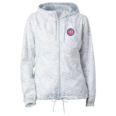 Chicago Cubs Women's Flash Forward Full-Zip Windbreaker Jacket Gray | Columbia