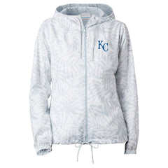 Kansas City Royals Women's Flash Forward Full-Zip Windbreaker Jacket White | Columbia