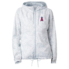 Los Angeles Angels Women's Flash Forward Full-Zip Windbreaker Jacket Gray | Columbia
