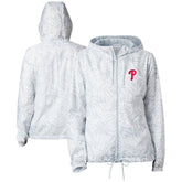 Philadelphia Phillies Women's Flash Forward Full-Zip Windbreaker Jacket Gray | Columbia