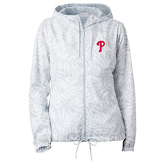 Philadelphia Phillies Women's Flash Forward Full-Zip Windbreaker Jacket Gray | Columbia