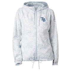 Tampa Bay Rays Women's Flash Forward Full-Zip Windbreaker Jacket Gray | Columbia