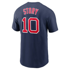 Trevor Story Boston Red Sox Name & Number T-Shirt Navy | Nike