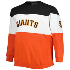 San Francisco Giants Big & Tall Pullover Sweatshirt Black/Orange