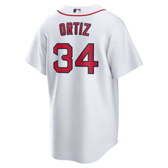 David Ortiz Boston Red Sox Home Replica Player Jersey - White