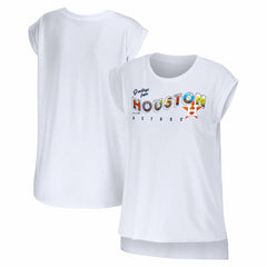 Houston Astros WEAR by Erin Andrews Women's Greetings From T-Shirt White