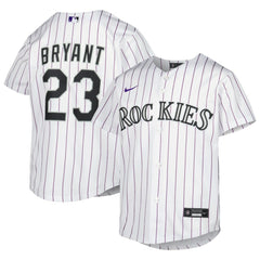 Kris Bryant Colorado Rockies Youth Alternate Replica Player Jersey White | Nike