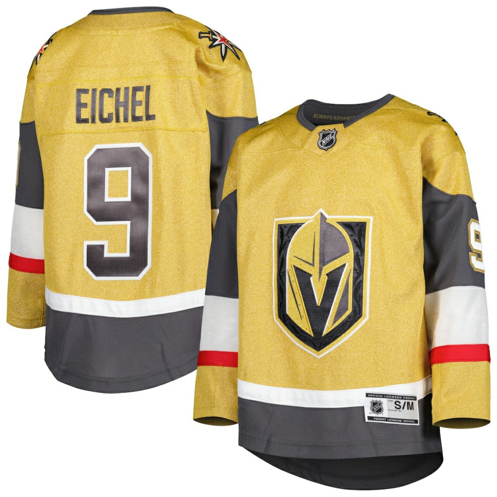 Jack Eichel Vegas Golden Knights Youth Home Premier Player Jersey Gold