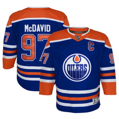 Connor McDavid Edmonton Oilers Youth Home Premier Player Jersey Royal