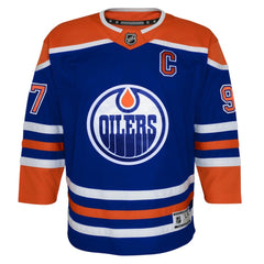 Connor McDavid Edmonton Oilers Youth Home Premier Player Jersey Royal