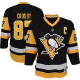 Sidney Crosby Pittsburgh Penguins Youth Captain Patch Home Replica Player Jersey Black