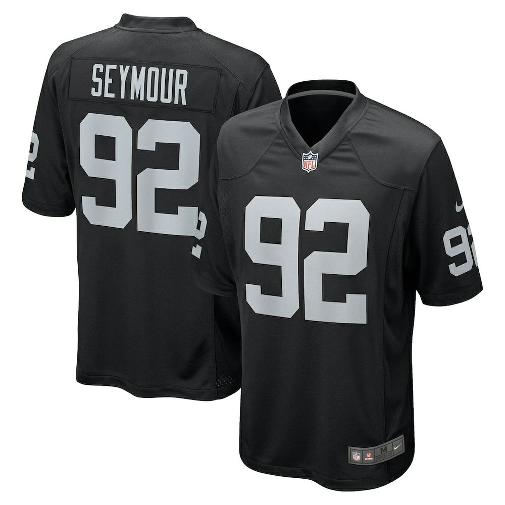 Richard Seymour Las Vegas Raiders Retired Player Game Jersey - Black