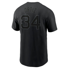 David Ortiz Boston Red Sox Name & Number T-Shirt Black | Nike