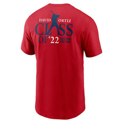 David Ortiz Boston Red Sox 2022 Hall of Fame Essential T-Shirt Red | Nike