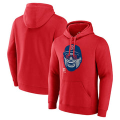David Ortiz Boston Red Sox Big Papi Portrait Fitted Pullover Hoodie Red
