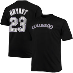 Kris Bryant Colorado Rockies Big & Tall Name & Number T-Shirt Black