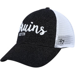 Boston Bruins '47 Women's Encore MVP Trucker Snapback Hat Black/White