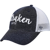 Seattle Kraken '47 Women's Encore MVP Trucker Snapback Hat Navy/
