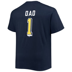 Milwaukee Brewers Big & Tall Father's Day #1 Dad T-Shirt Navy