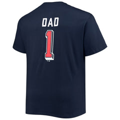 Cleveland Guardians Big & Tall Father's Day #1 Dad T-Shirt Navy