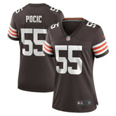 Ethan Pocic Cleveland Browns Women's Game Jersey - Brown