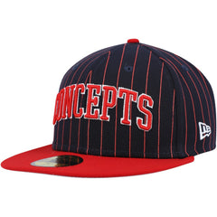 Boston Red Sox Concepts Pinstripe 59FIFTY Fitted Hat Navy | New Era