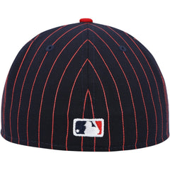 Boston Red Sox Concepts Pinstripe 59FIFTY Fitted Hat Navy | New Era