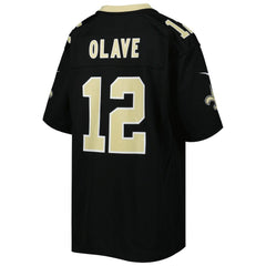 Chris Olave New Orleans Saints Youth Game Jersey - Black