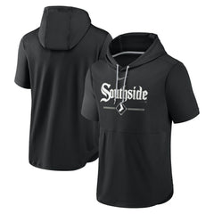 Chicago White Sox City Connect Short Sleeve Pullover Hoodie Black | Nike