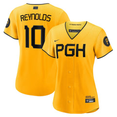 Bryan Reynolds Pittsburgh Pirates Women's City Connect Replica Player Jersey - Gold