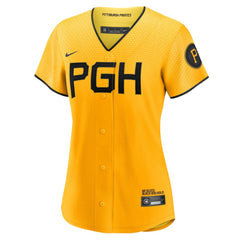 Bryan Reynolds Pittsburgh Pirates Women's City Connect Replica Player Jersey - Gold