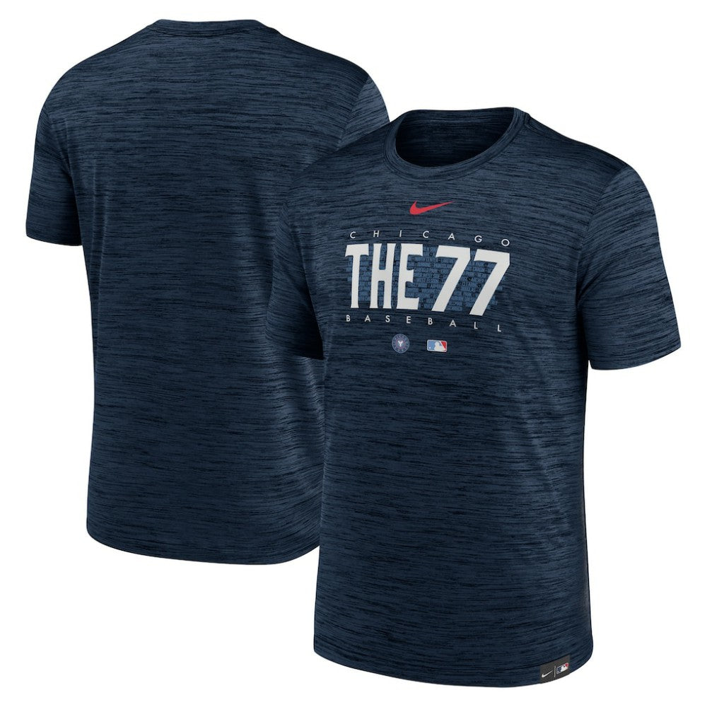Chicago Cubs City Connect Velocity Practice Performance T-Shirt Navy | Nike