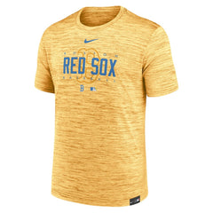 Boston Red Sox City Connect Velocity Practice Performance T-Shirt Gold | Nike