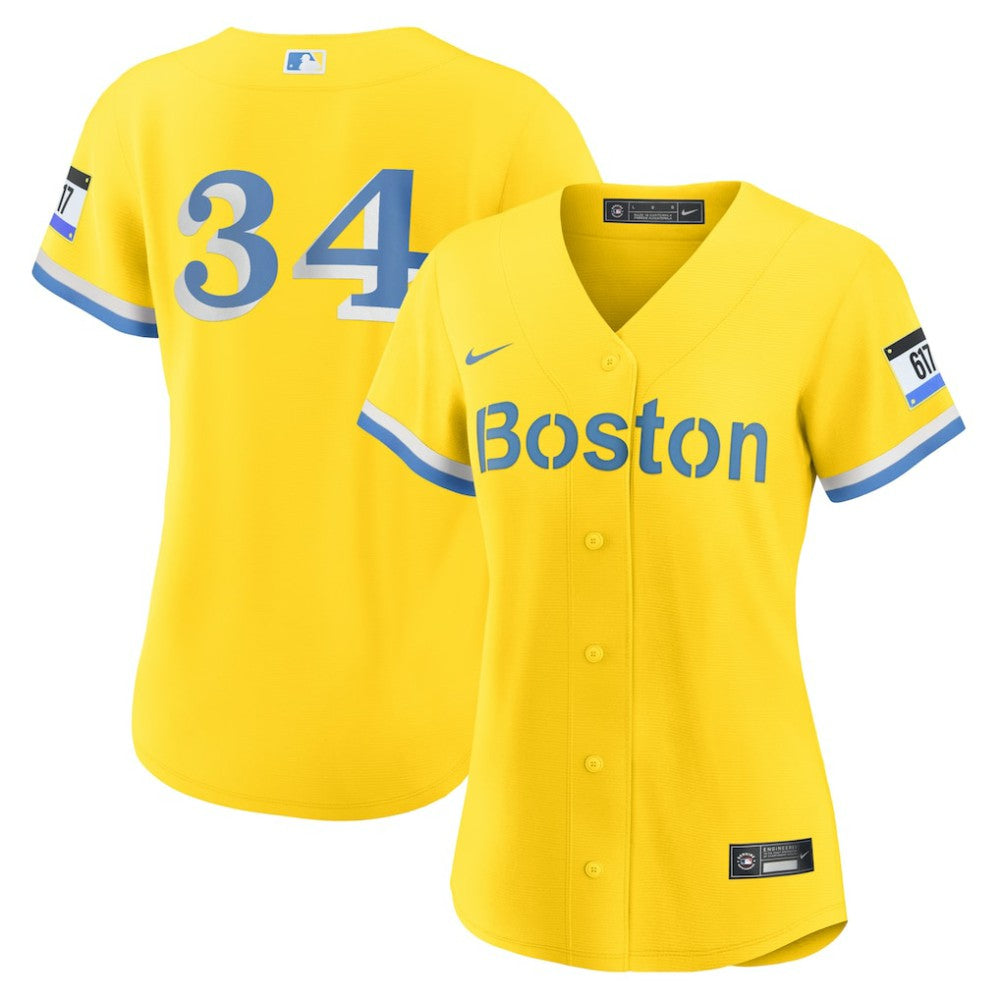 David Ortiz Boston Red Sox Women's City Connect Replica Player Jersey Gold | Nike