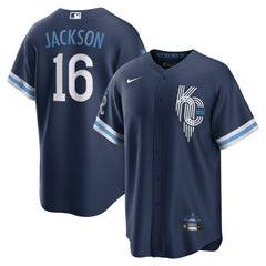 Bo Jackson Kansas City Royals City Connect Replica Player Jersey Navy | Nike