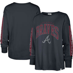 Atlanta Braves Women's Statement Long Sleeve T-Shirt Navy | 47 brand