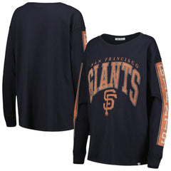 San Francisco Giants Women's Statement Long Sleeve T-Shirt Black | 47 brand
