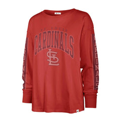St. Louis Cardinals Women's Statement Long Sleeve T-Shirt Red | 47 brand