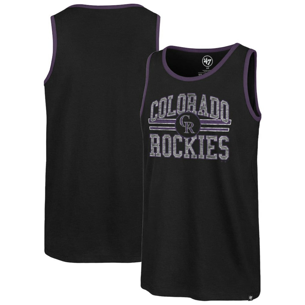 Colorado Rockies Winger Franklin Tank Top Black | 47 brand