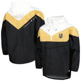 Vegas Golden Knights Tommy Hilfiger Women's Staci Half-Zip Windbreaker Jacket Black/Gold